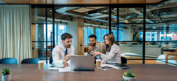 Broker meets with employees