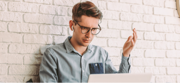 Man confused by healthcare terms 